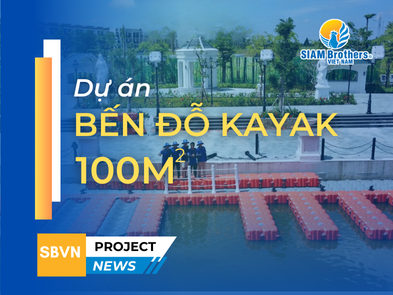 Dự án bến đậu Kayak hoàn thiện chỉ trong 2 ngày nhờ mô-đun phao HDPE