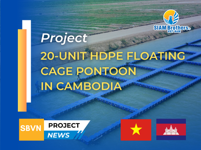 20-Unit HDPE Floating Cage Pontoon Project in Cambodia – A Revolutionary Solution for Modern Fish Farming