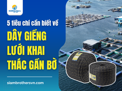 Dây giềng lưới khai thác gần bờ: Chọn đúng để tăng độ ổn định của ngư cụ