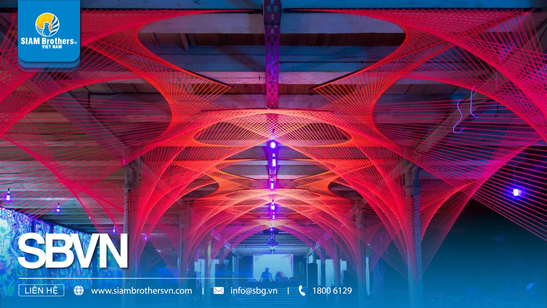 String Art Architecture – Nghệ thuật dây thừng trang trí trong không gian hiện đại