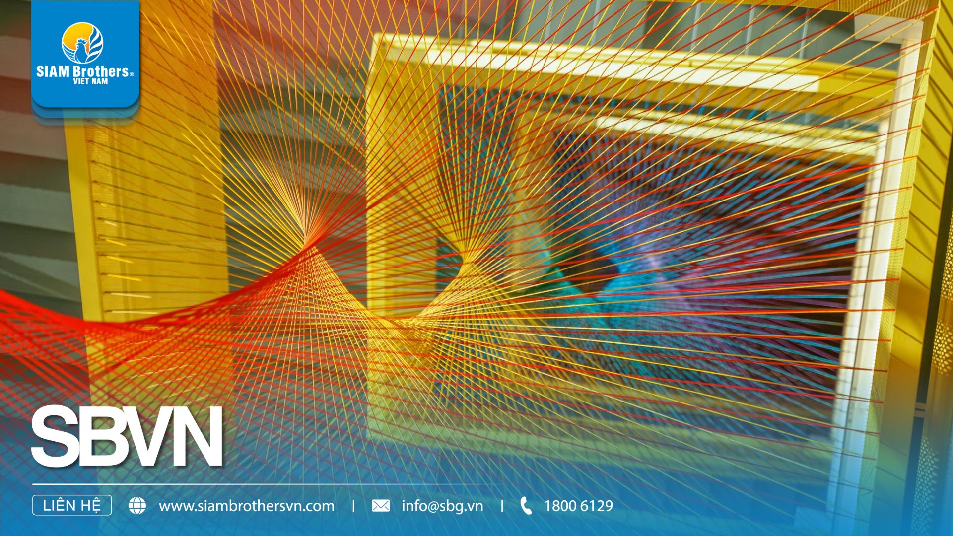 String Art Architecture – Nghệ thuật dây thừng trang trí trong không gian hiện đại
