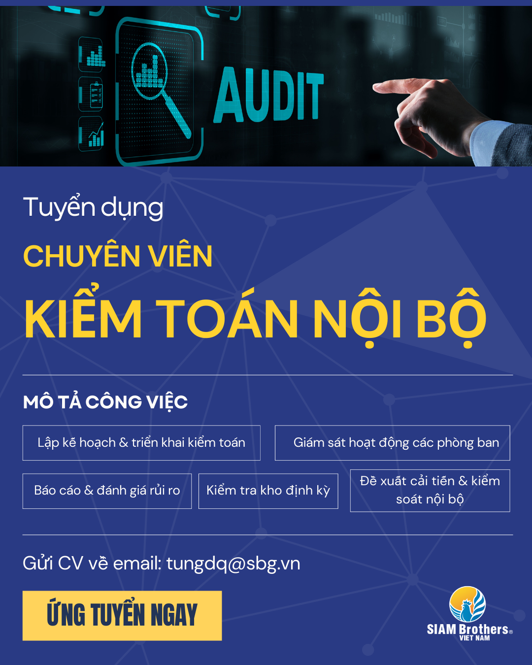 CHUYÊN VIÊN KIỂM TOÁN NỘI BỘ